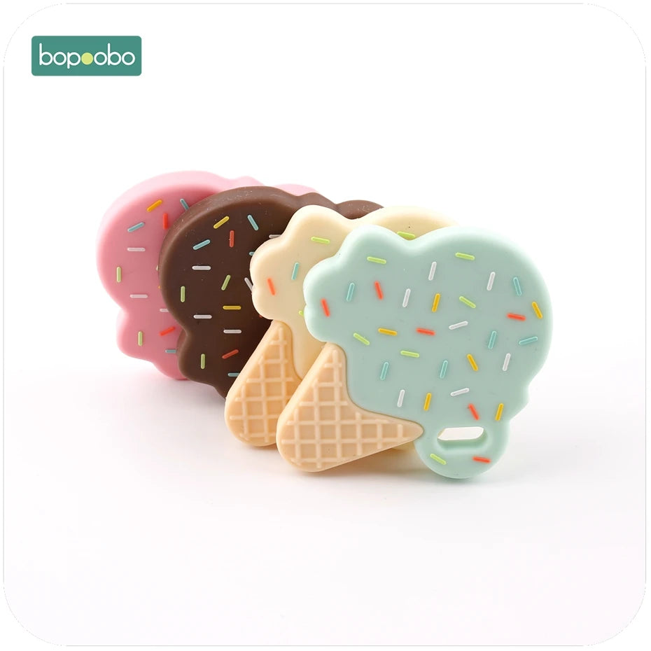 Ice Cream Lovely Silicone Teether Baby Toys Chewable BPA Free