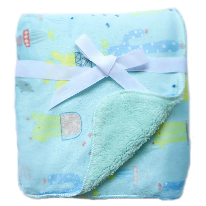 Baby Blanket Thermal Coral Fleece Blanket