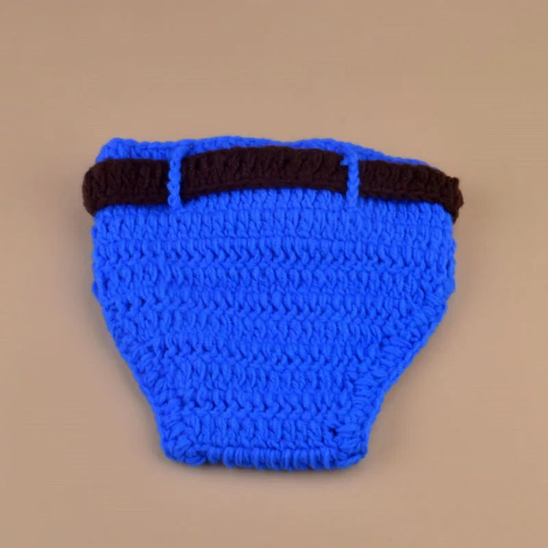 Cowboy Boots Hat and Diaper Cover with Vest 5 Pieces Set Clothes