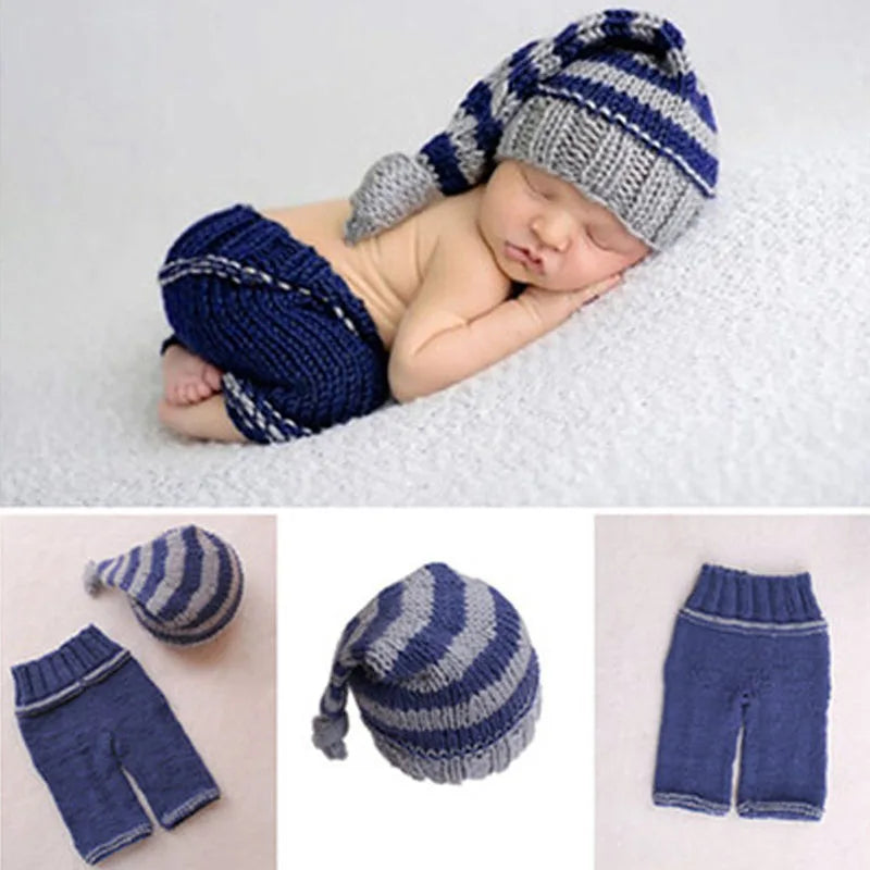 Newborn Baby Knit Crochet Hat Costume Photo Photography Prop Outfits