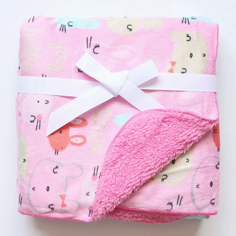 Baby Blanket Thermal Coral Fleece Blanket