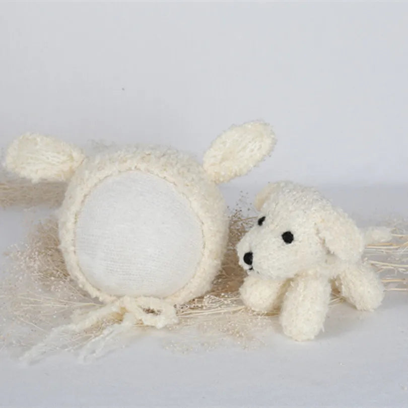 Cute Panda Hat Panda Toy Kitted Newborn Photo Props