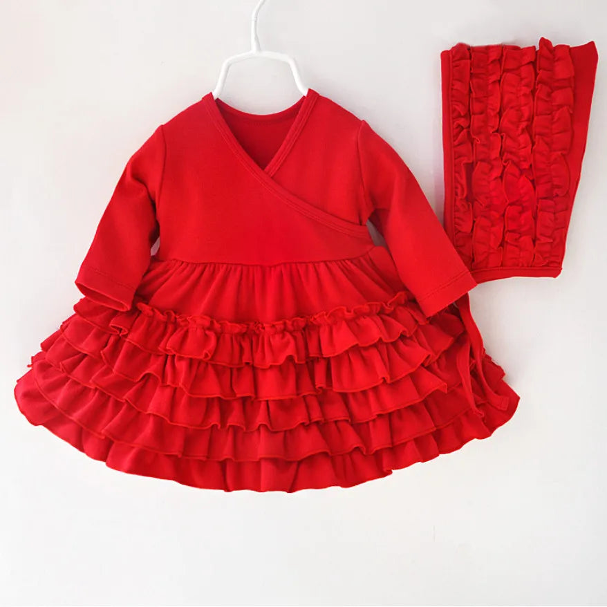 Newborn Baby Girl Clothes Winter Spring Princess Cotton Dress