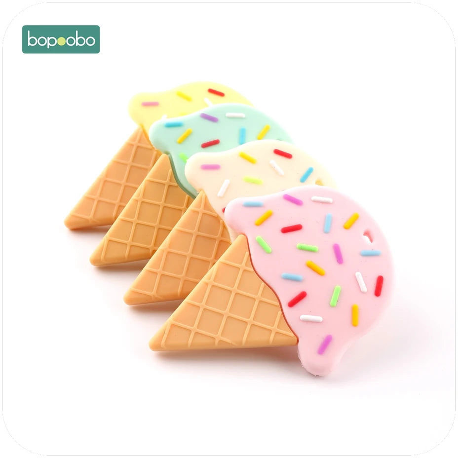 Ice Cream Lovely Silicone Teether Baby Toys Chewable BPA Free