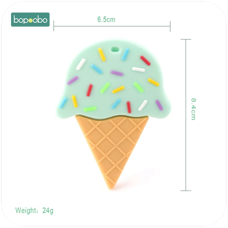 Ice Cream Lovely Silicone Teether Baby Toys Chewable BPA Free
