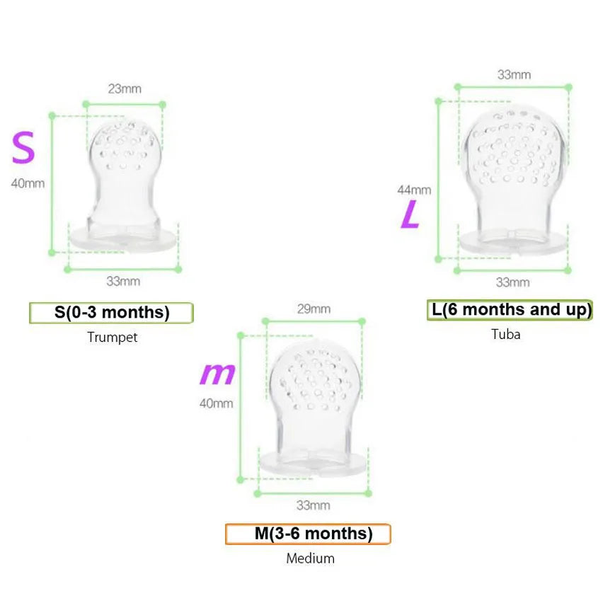 30pcs/lot Baby Fruit Pacifier Feeder Bottle Silicone Nipple Pacifier