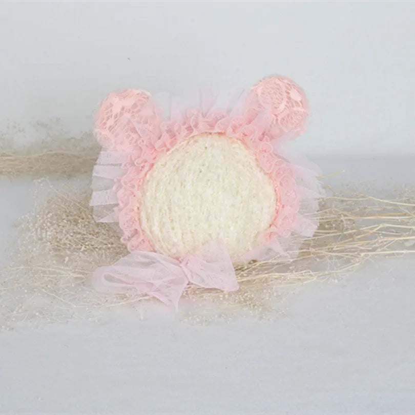 Mohair Monkey Hat Newborn Baby Bonnet Props