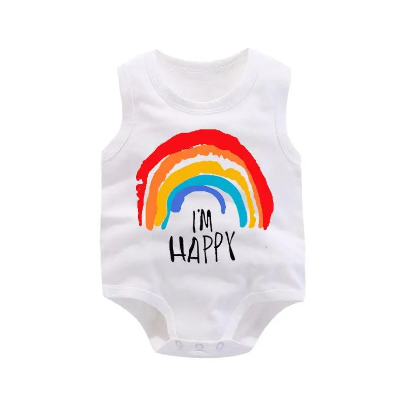 Newborn Baby Sleeveless Bodysuit Summer Clothes