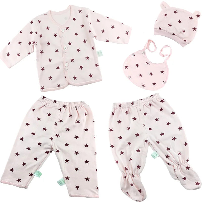 Newborn Cotton Underwear Sets Gift Sets 5 pcs/set 6 colors