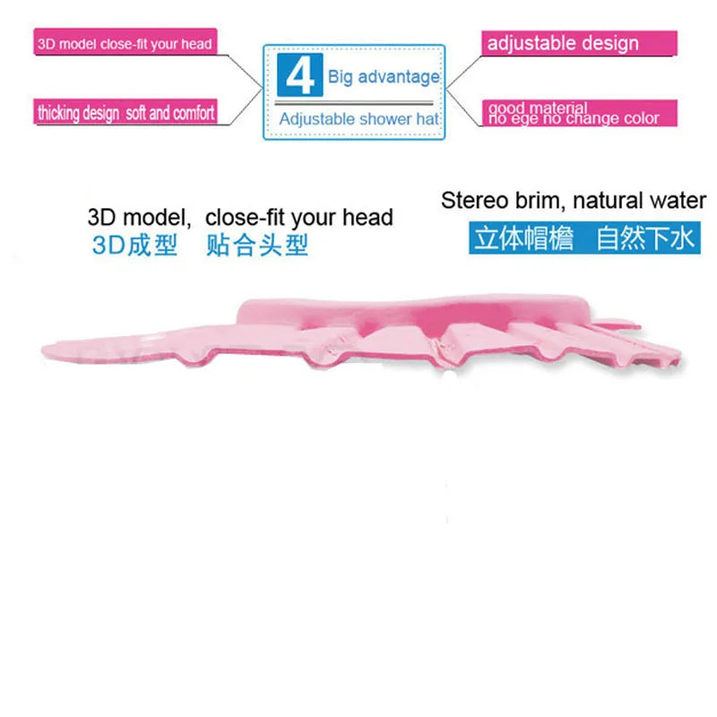 Adjustable Baby Shampoo Cap Kids Wash Hair Protection Infant Health Care Accessories New Soft EVA Baby Bath Waterproof Hat