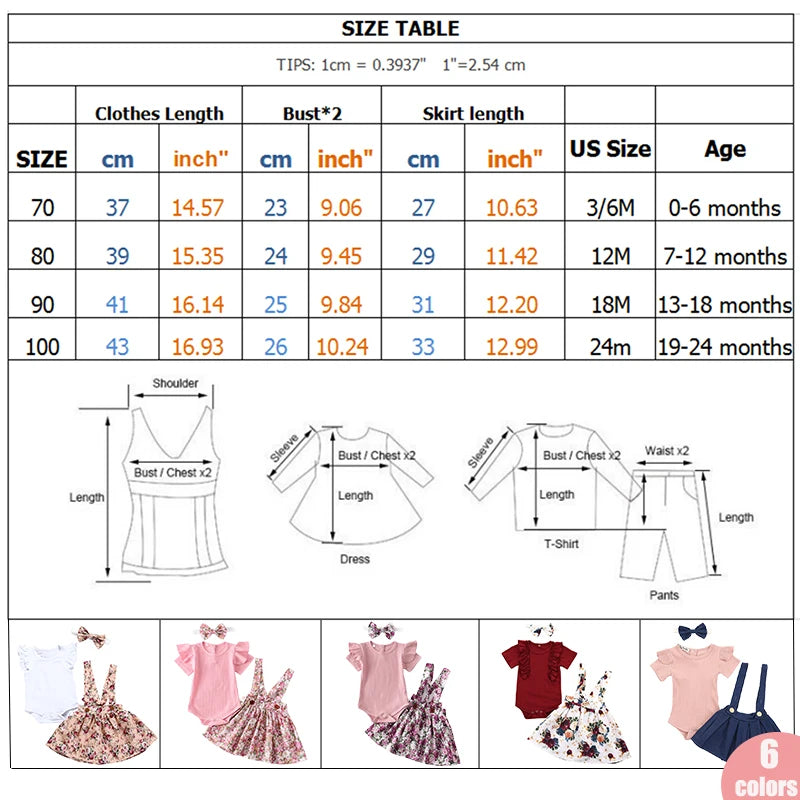 2024 Summer Newborn Baby Girl Floral Dress Overalls Headband Outfit