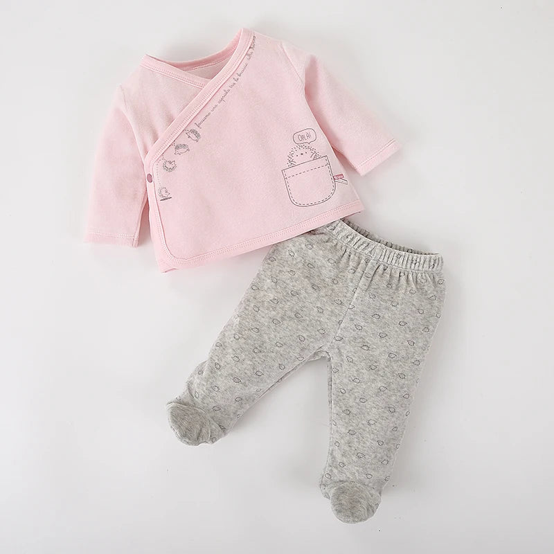 Baby 2PCS Set Newborn Baby Winter Clothes 0-9M