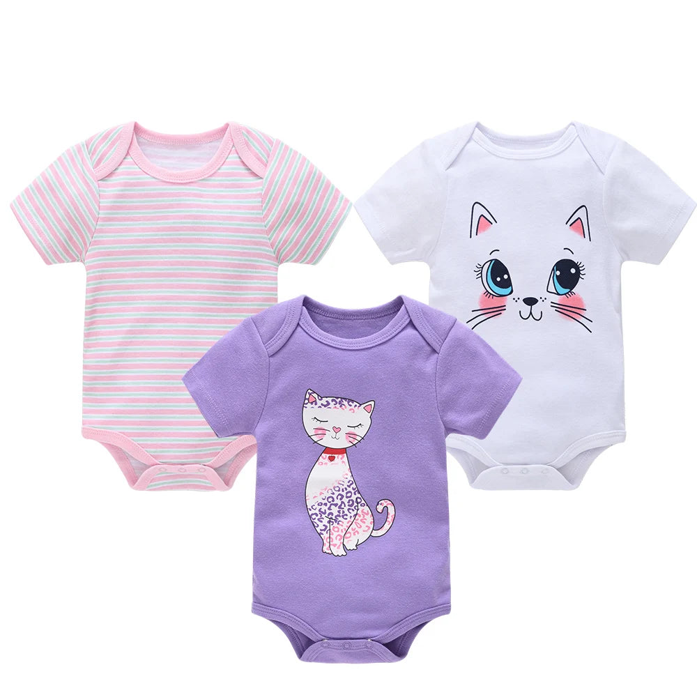 3pcs/Lot Baby Boys Cotton Bodysuit