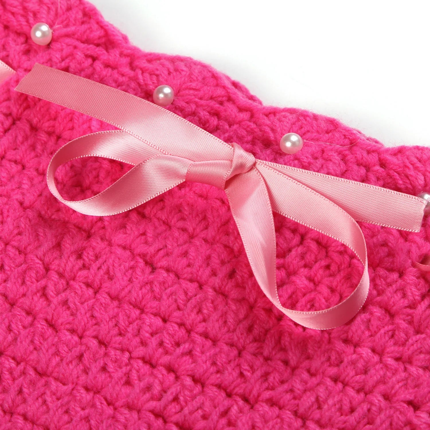 Cute Knitted Mermaid Costume with Tail Bra Headband
