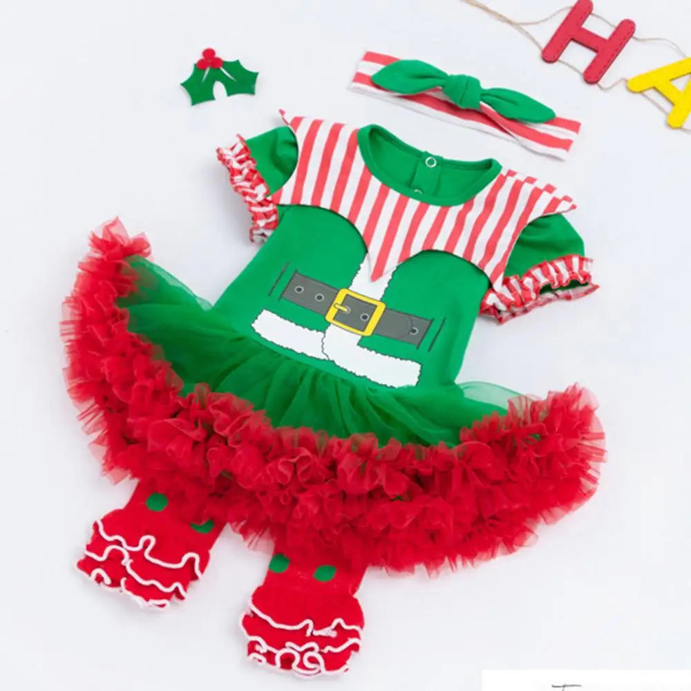 Christmas Baby Girl Santa Claus Sets Toddler