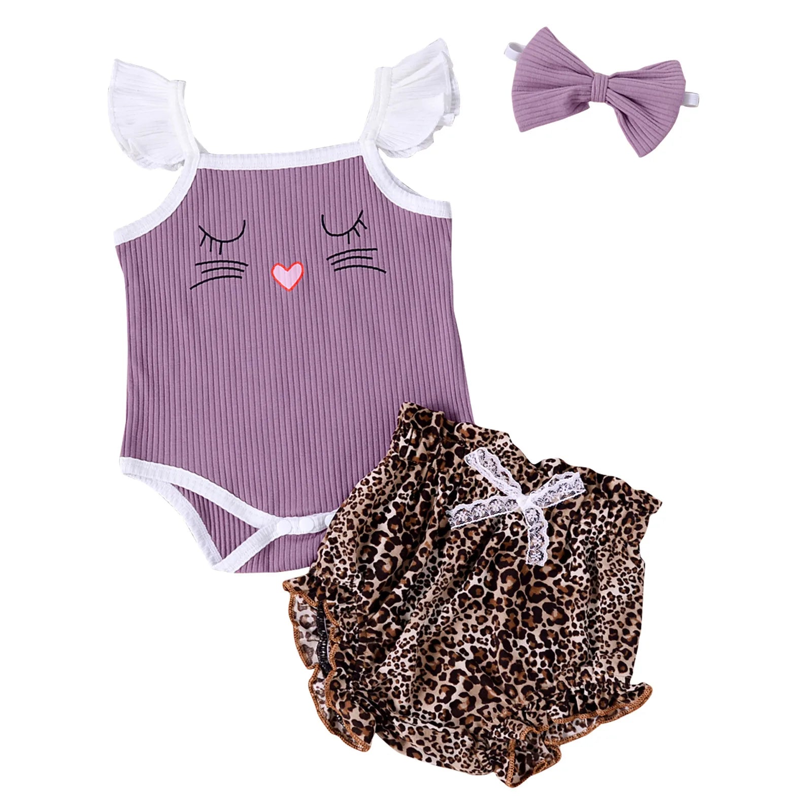 Summer Newborn Baby Girls Clothes Letter Bodysuit