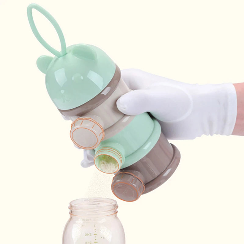 3 / 4 layers Bear Style Portable Baby Food Storage Box