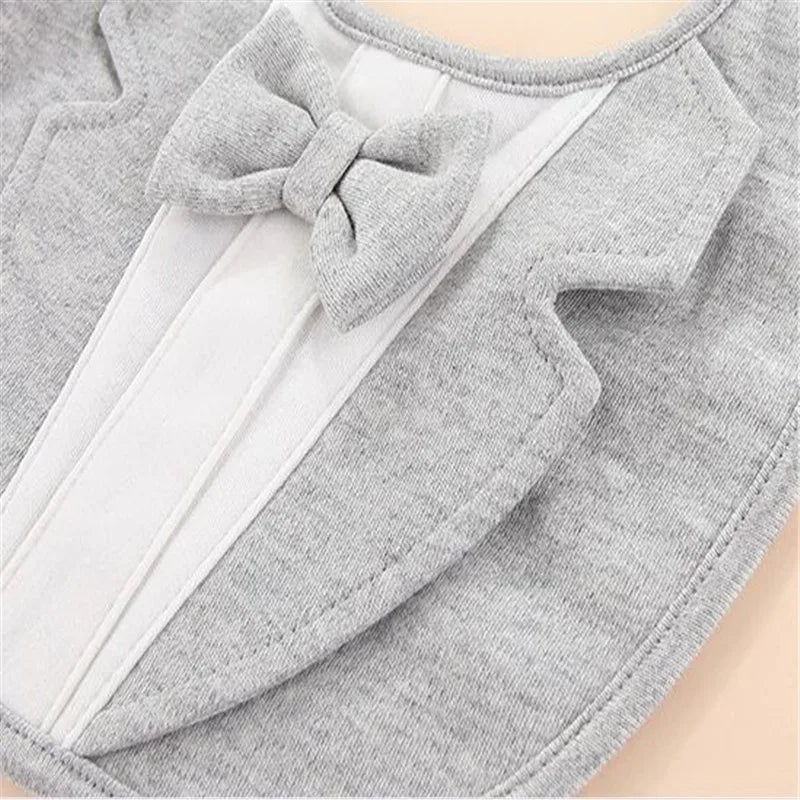 0-24Month Baby Bibs For Girls Boys 100% Cotton Gentleman Style Burp Cloth