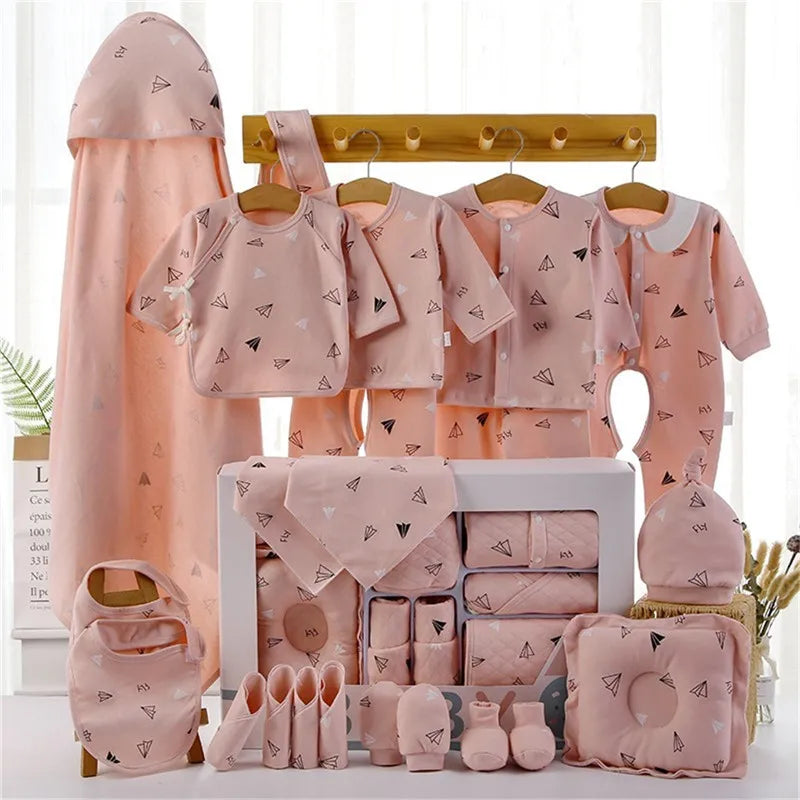 18/22 Pieces Newborn Clothes Baby Gift Pure Cotton Baby Set 0-6 Months