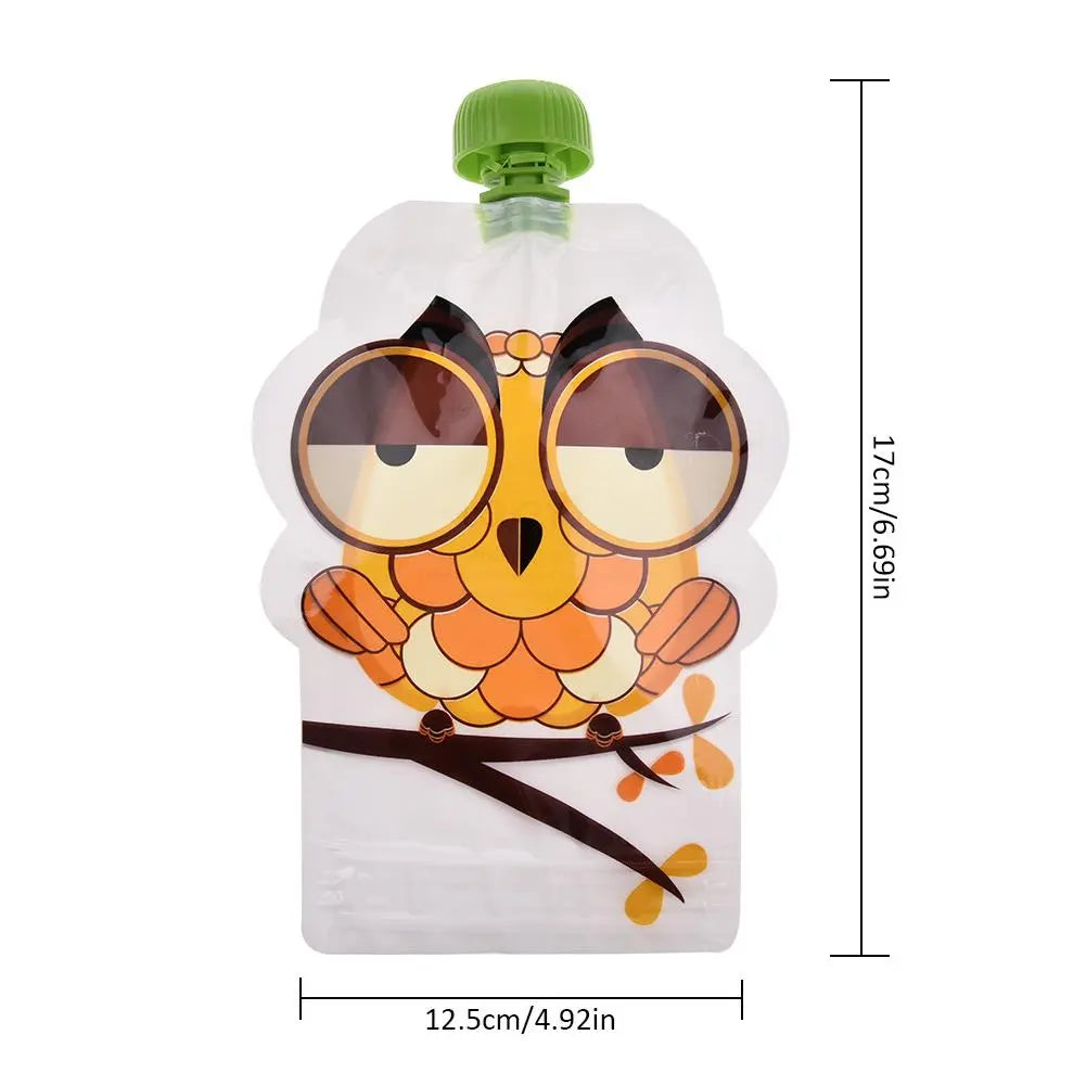 8pcs 148ml Baby Food Storage Pouch Portable BPA-Free
