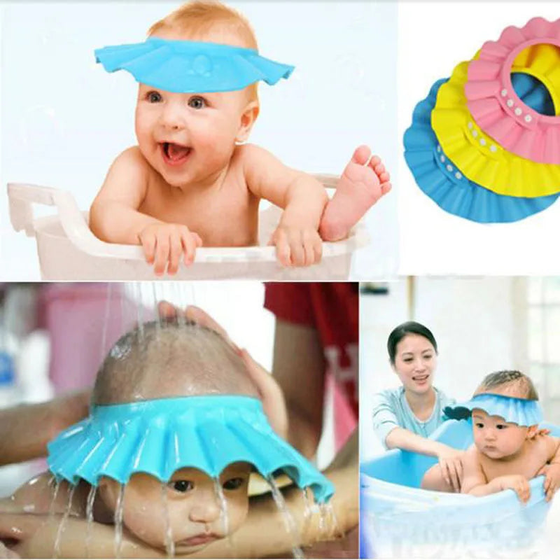 Adjustable Baby Shampoo Cap Kids Wash Hair Protection