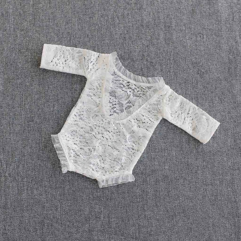 3 Pcs Newborn Photography Props Outfits Baby Lace Shooting Bodysuit