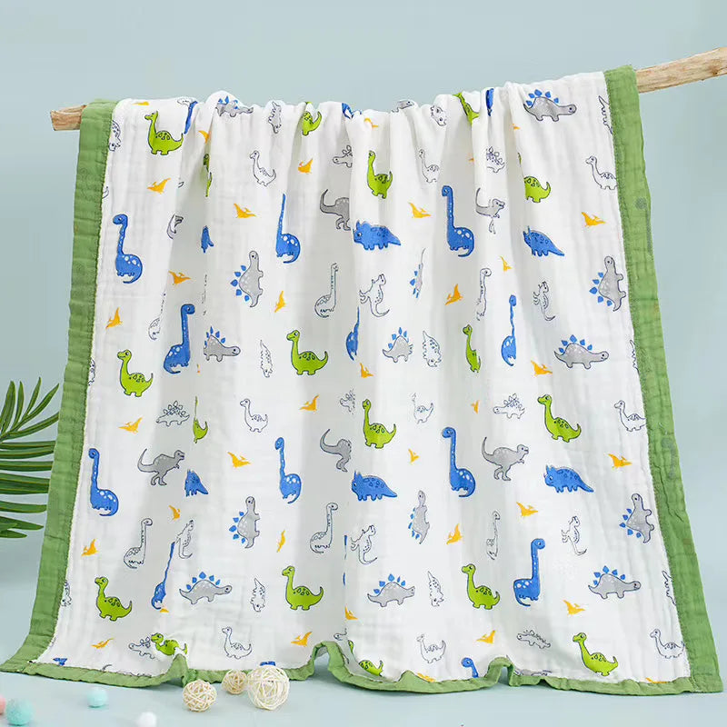 110x110cm 120x150cm 6 Layer Muslin Boy Girl Kids Children Sleep Blanket Swaddle Bath Towel 100% Cotton Newborn Wrap Baby Blanket