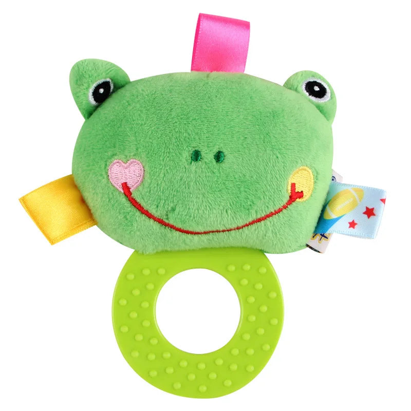 Baby Rattles Cartoon Infant Appease Doll Hand Bells Teether Toys