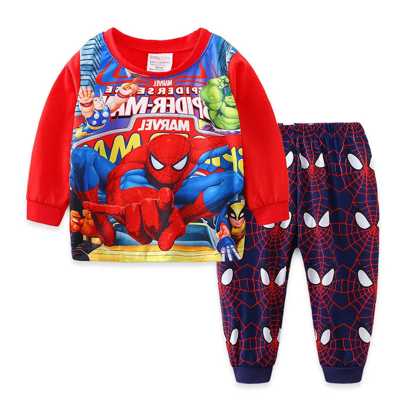 2pcs/set New Baby Pajamas SpiderMan Sets