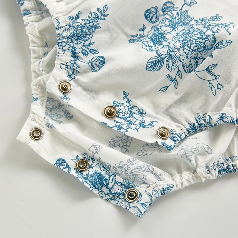 Autumn Newborn Baby Girls Flower Clothes Infant Baby Girls Jumpsuit Cotton Long Sleeve Spring Toddler Baby Girl Romper