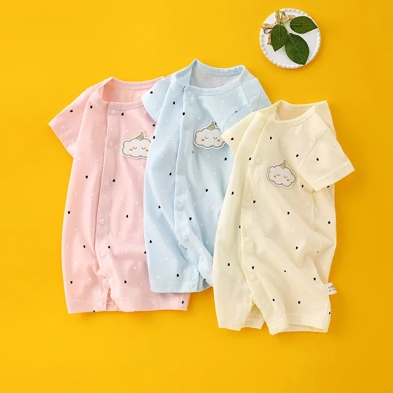 Newborn Baby Clothes Summer Baby Home Wear Cotton pajamas