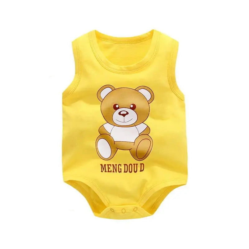 Newborn Baby Sleeveless Bodysuit Summer Clothes
