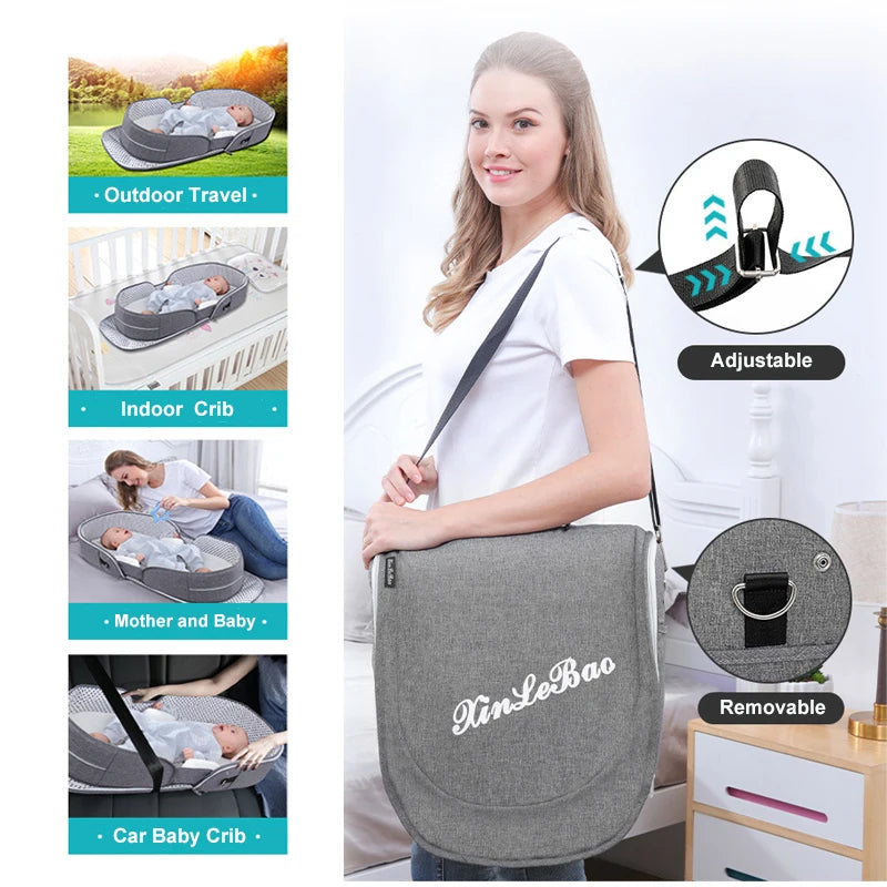 Mosquito Net Portable Cribs Travel Baby Bed For Newborn