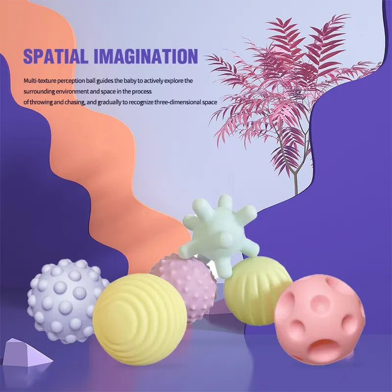 6 PCS Baby Toys Sensory Balls For Infant Massage Ball