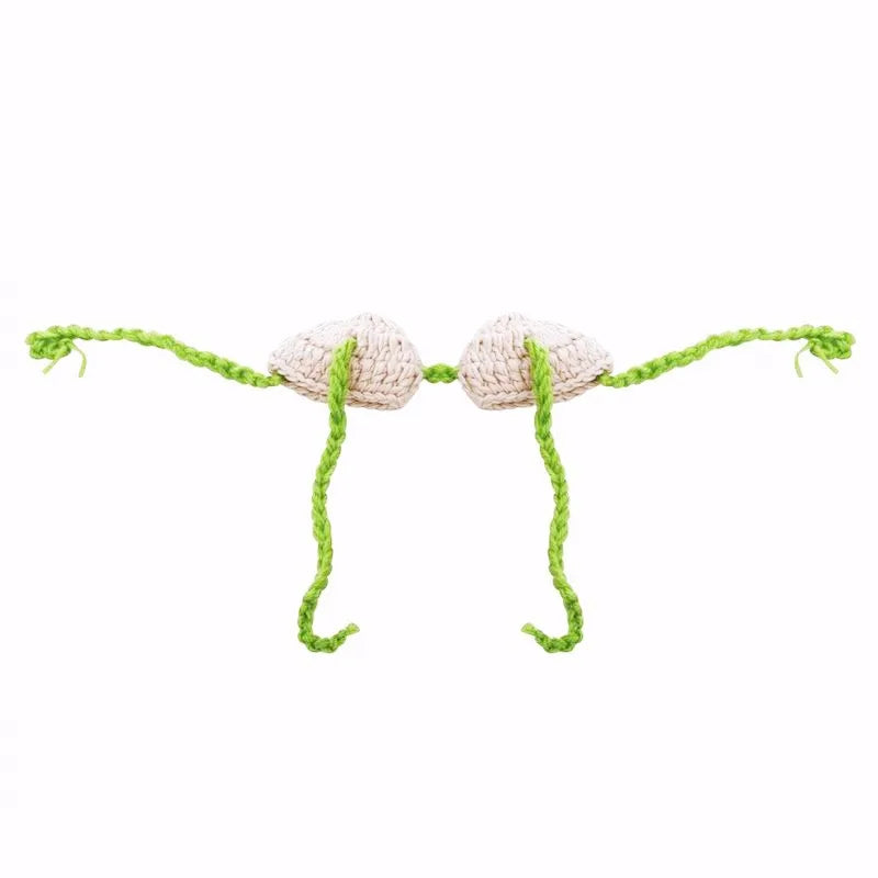 Newborn Cute Beach Grass Skirt Suit Crochet Knit