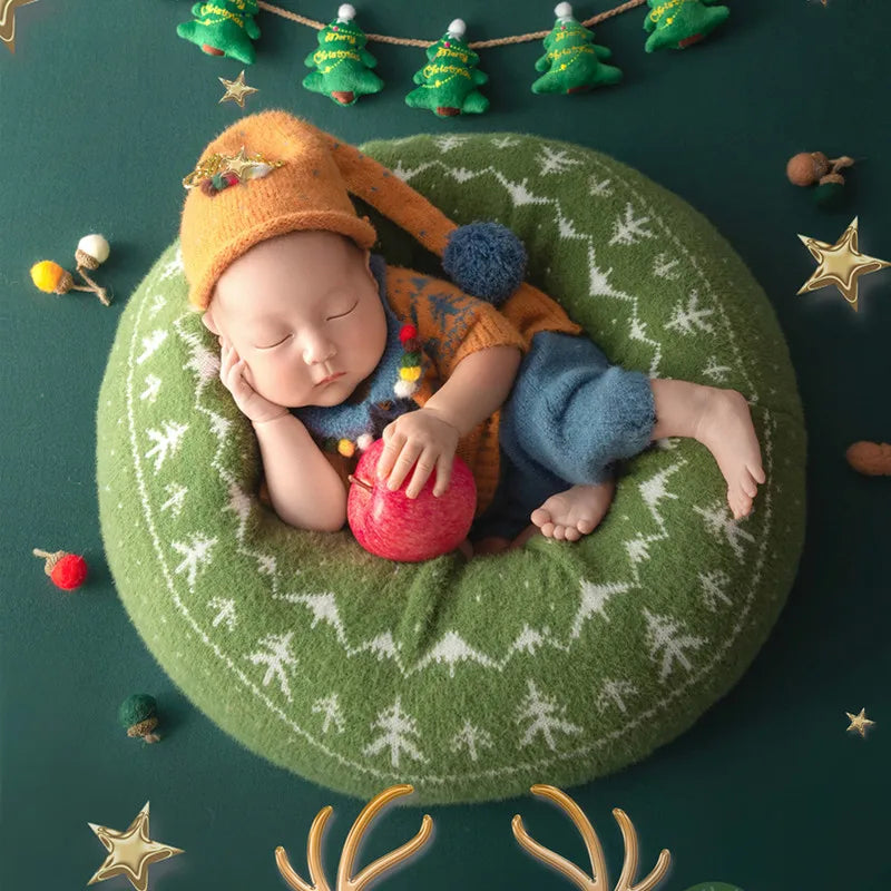 Newborn Photography Clothing Cute Hat+Top+Pants 3Pcs/Set