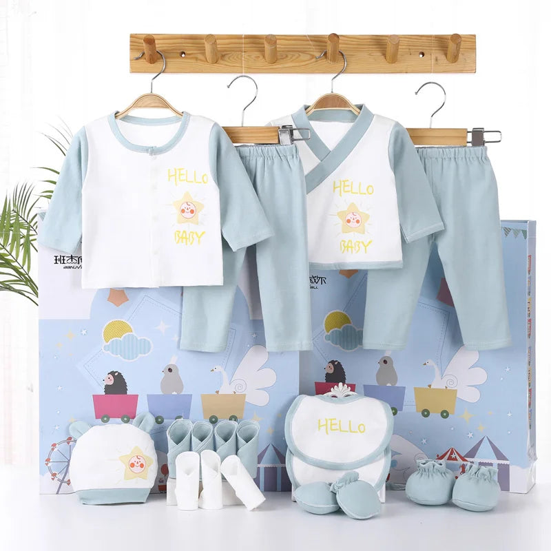 18piece/set Newborn Baby Clothes Soft Infant Cotton Clothing Gift Set