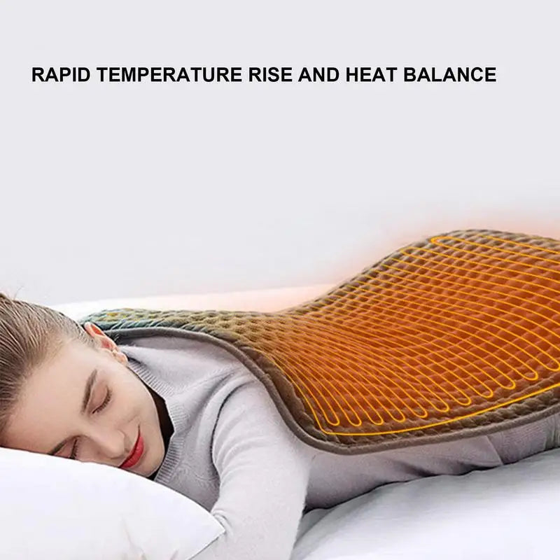 30X60cm Electric Heating Pad Physiotherapy Therapy Blanket Thermal Shoulder Back Pain Relief Eliminate Fatigue Winter Warmer