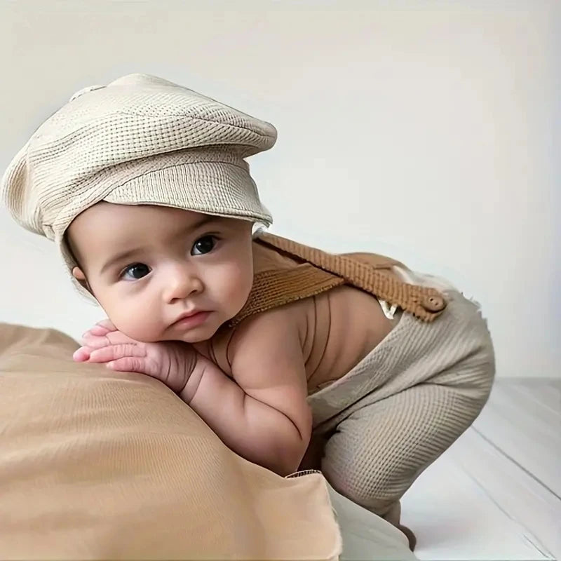 Newborn Photography Props Baby Gentleman Romper Suits