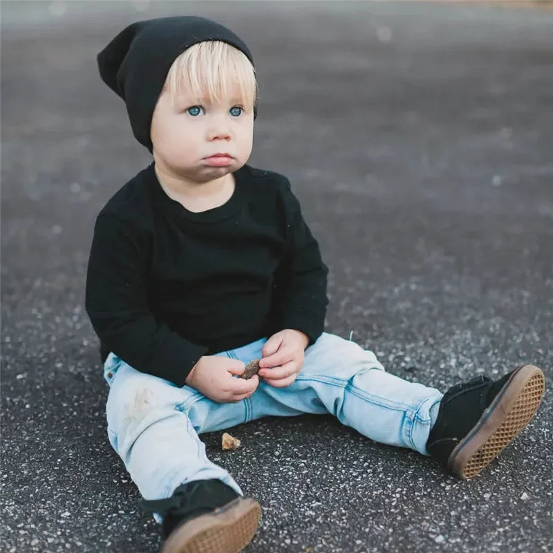 0M-4Y Baby Street Dance Hip Hop Knitted Cap