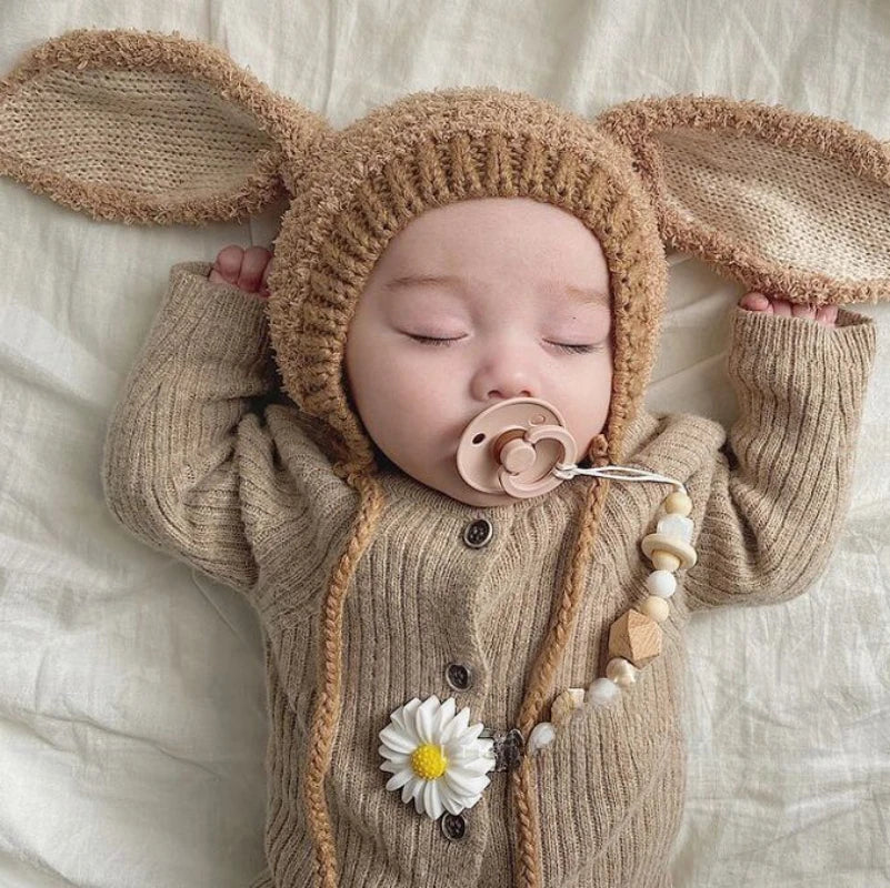 Cute Cartoon Animal Ear Hat for Kids Warm Newborn Baby Accessories