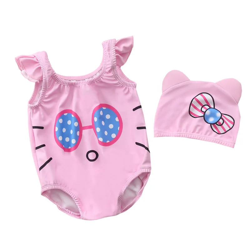 Newborn 0-3Y Babies New Fruits Swimsuit 2pcs