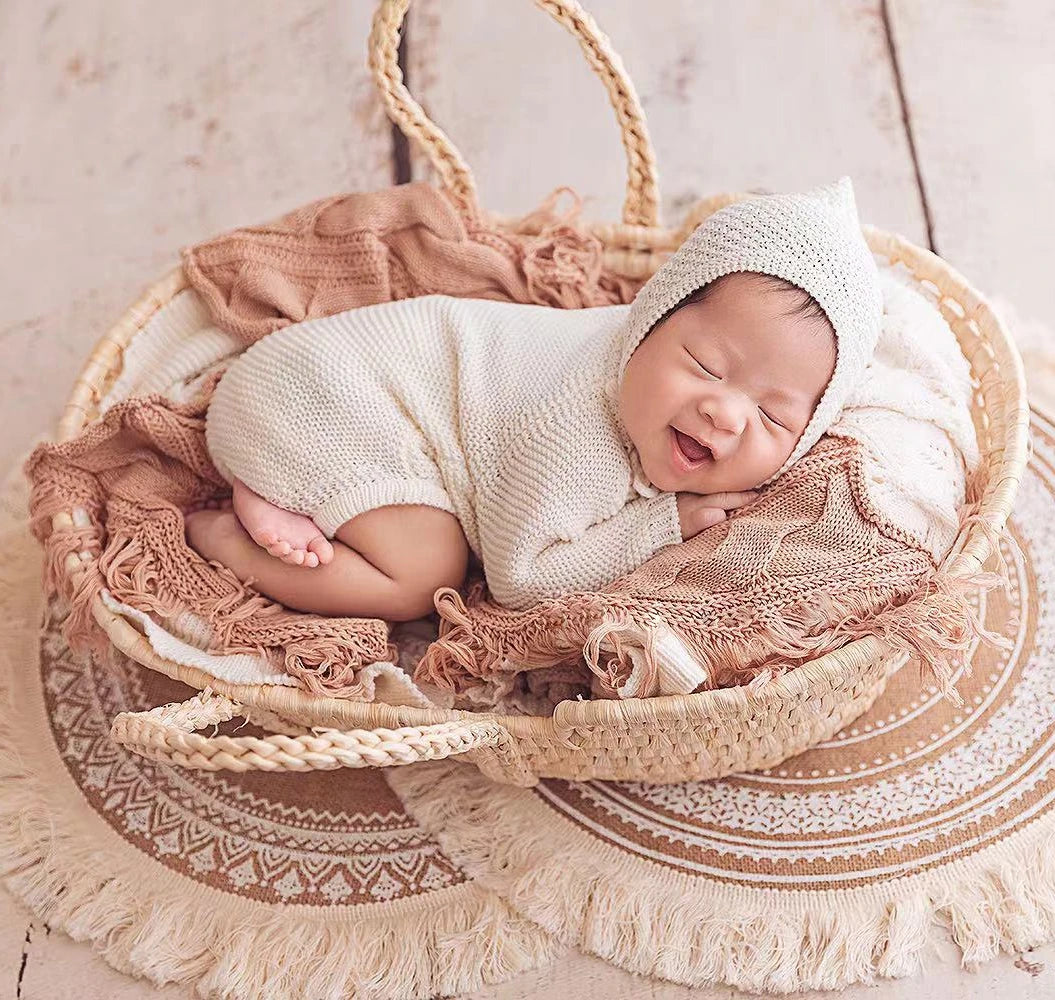 Knitted Baby Boy Costume Newborn Photography Props