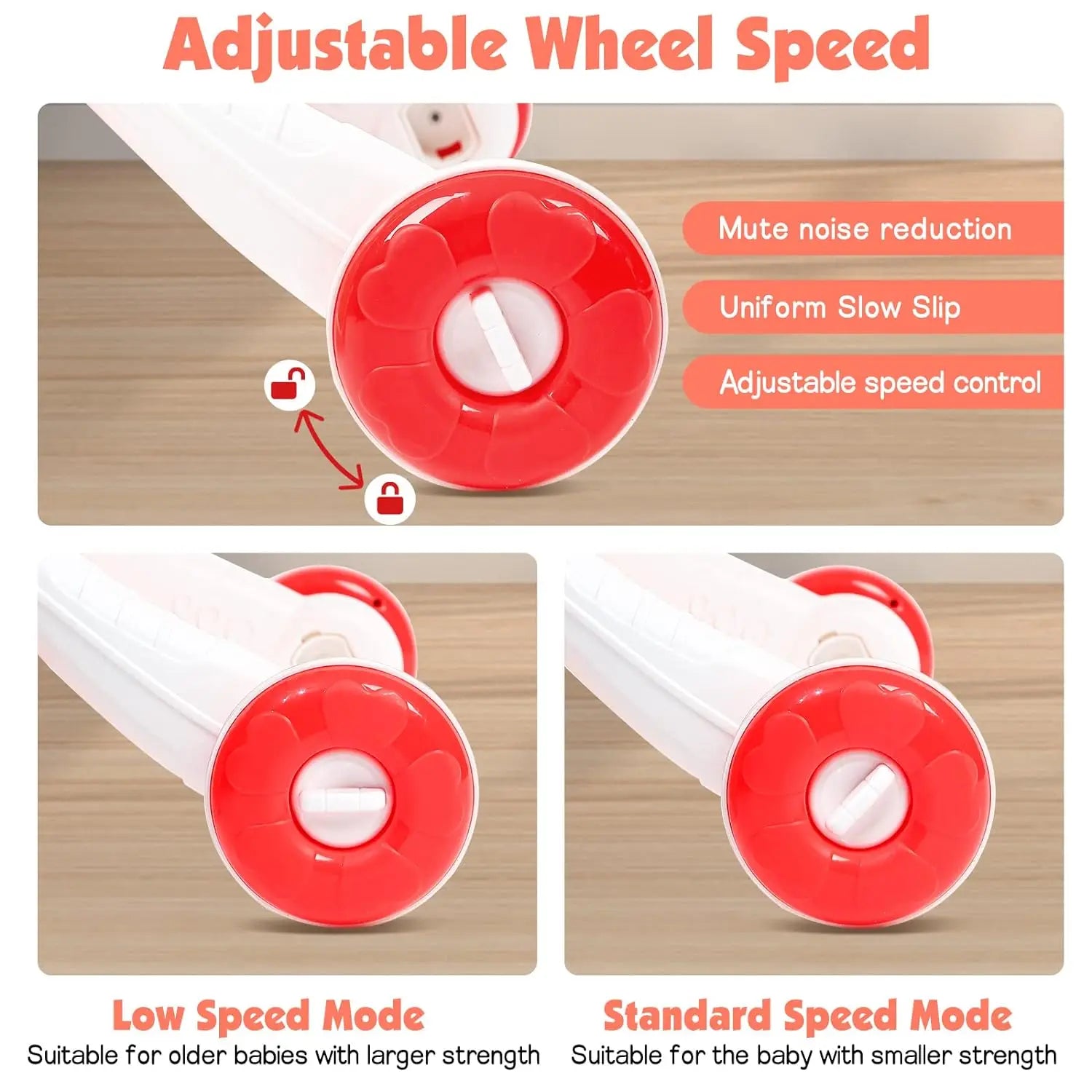 AnGku Multifunctional Baby Walker Baby Toys 6-12 Months Sit-to-Stand Learning Walker with Drawing Board Portable Walker for Baby