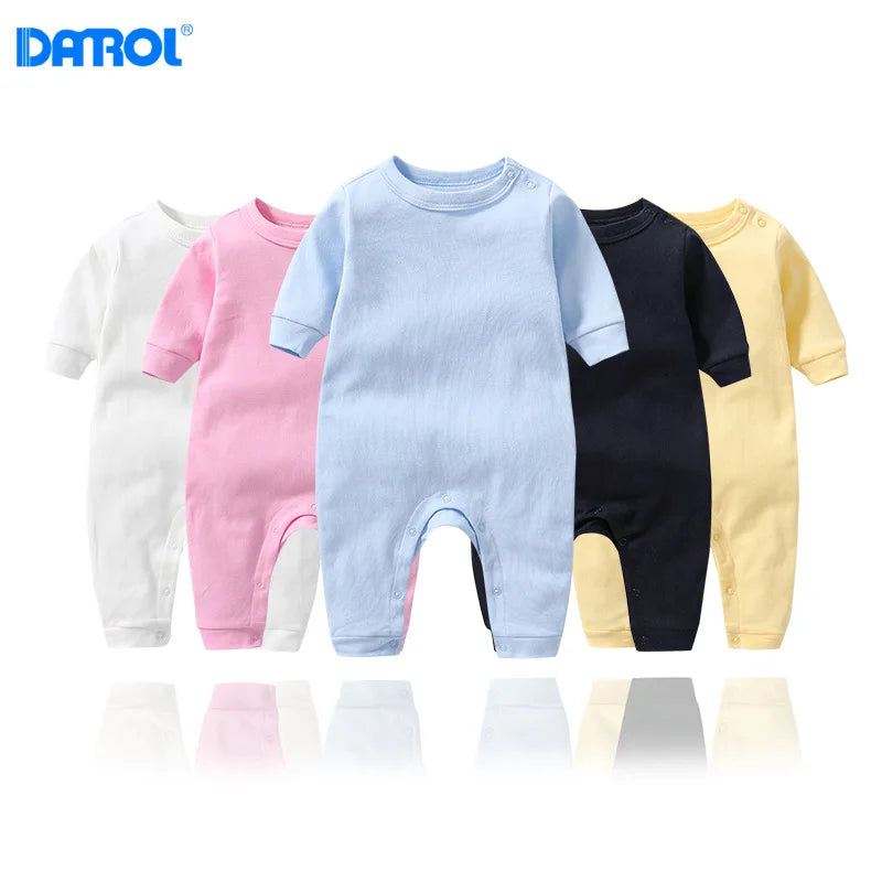 Spring 2024 Infant Jumpsuit Solid Color Comfort Cotton