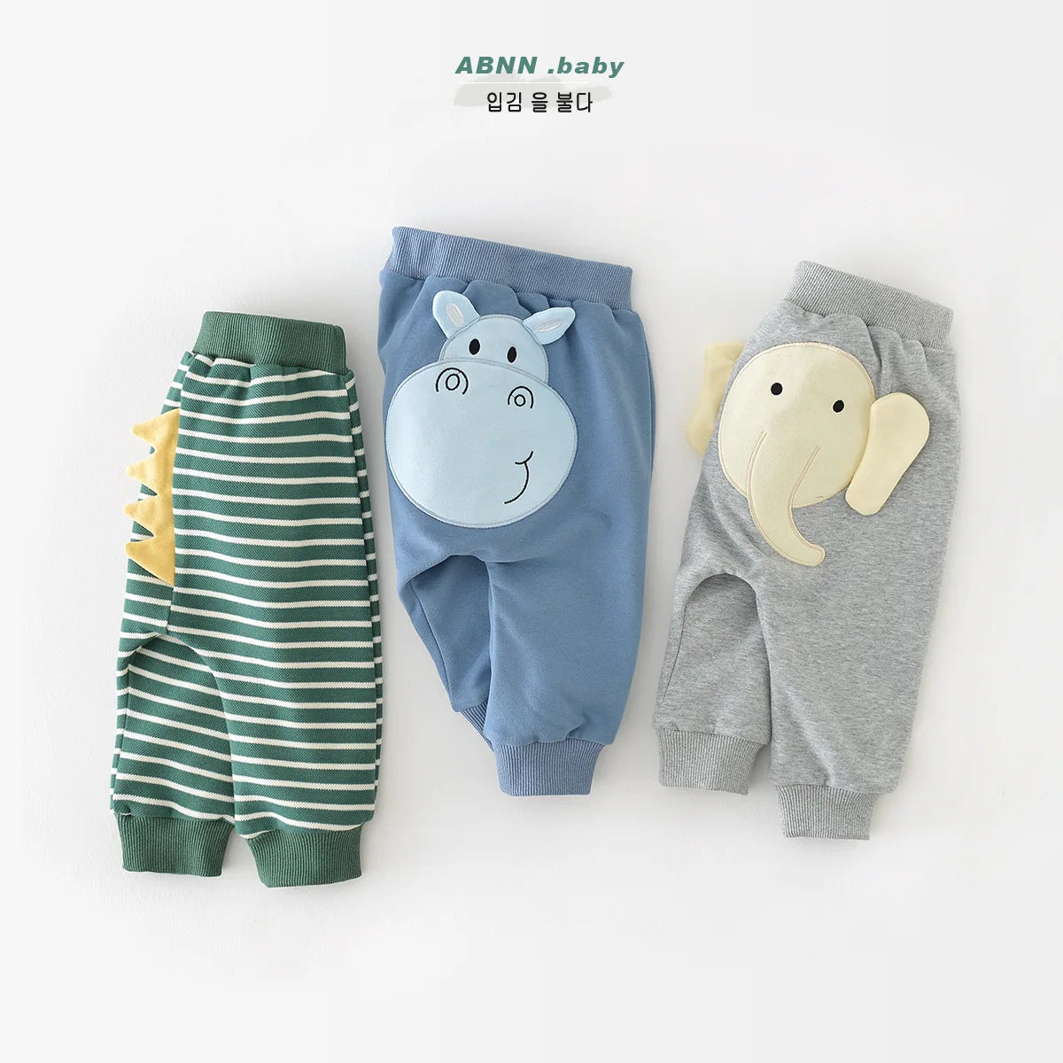 2024 Spring Autumn Baby Boys Pants Cotton Cartoon Loose Infant Boys Sports Pants Cusual Toddler Boys Jogger Pants