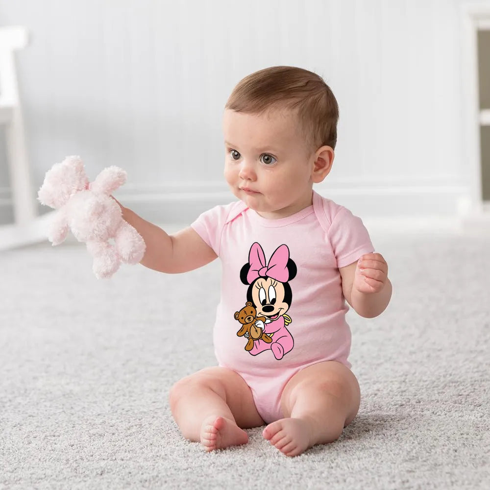 Cotton Baby Minnie Mouse Disney Sweet Style Bodysuit