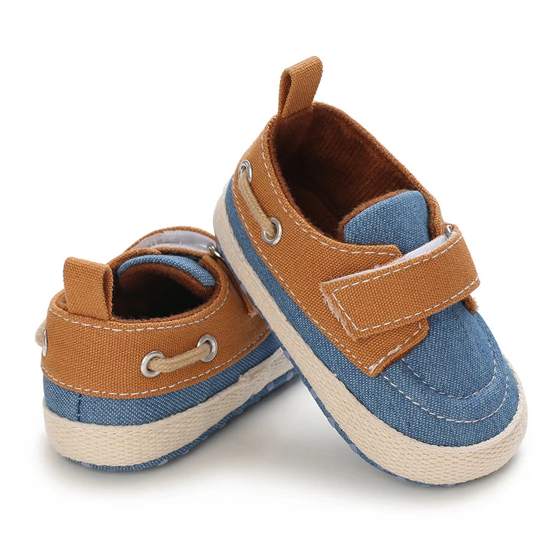 Newborn Baby Prewalker Casual Shoes Leather Non-Slip Soft 0-18M