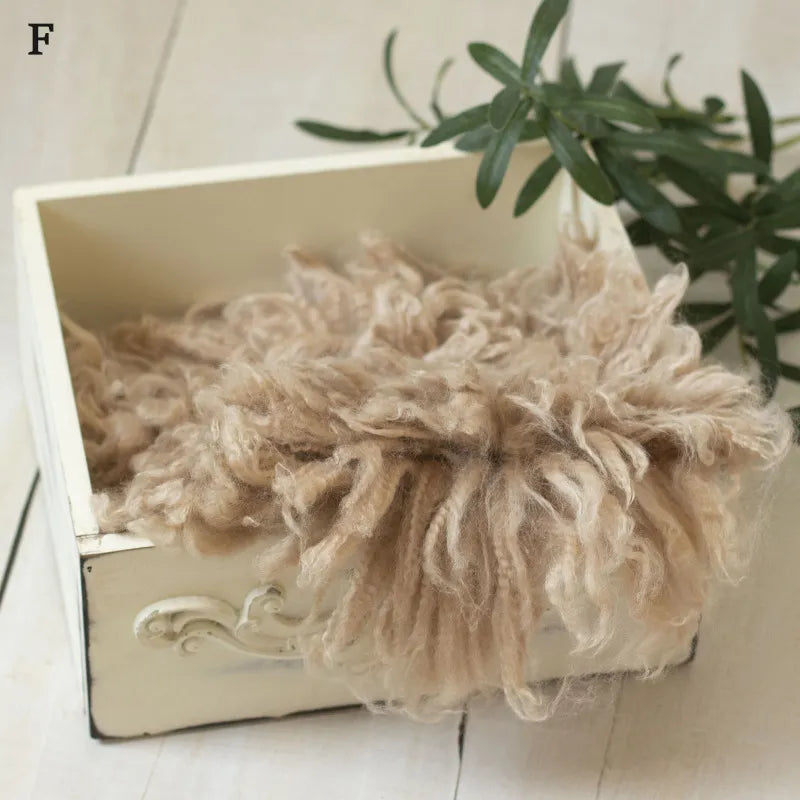 High Quality Wool Blanket Newborn Baby Photo Props Hand Made