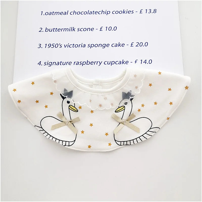 Korean Style Newborn Baby Bibs Cotton Cute Saliva Towel
